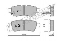 Комплект тормозных колодок, дисковый тормоз для NISSAN PATHFINDER IV (R52) 3.0 dCi 4WD 2012-, код двигателя V9X, V см3 2993, кВт 170, л.с. 231, Дизель, fri.tech. 7600